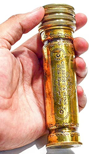 The Antique House Kaléidoscope en laiton, kaléidoscope fait main, cadeau pour enfants, cadeau d'anniversaire, cadeau unique, cadeau de remise de diplôme, kaléidoscope fonctionnel