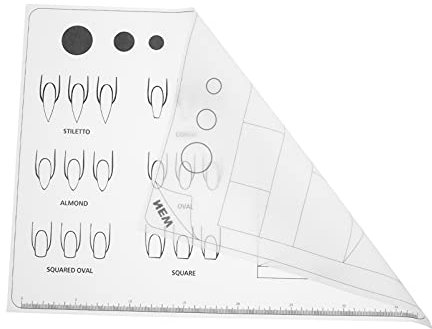 FRCOLOR Acrylic Nail Training Mat, Manicure Art Practice Mat Silicone Trainer Sheet Practice Pad Nail Tool for Acrylic Fingernails