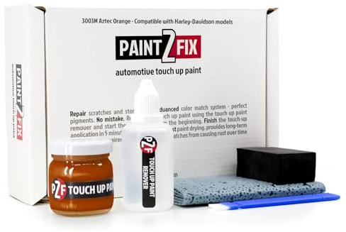 PAINT2FIX 3003M Aztec Orange Kit de Peinture de Retouche pour Harley-Davidson Réparation des Rayures et des Ecailles