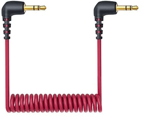 CABLEPELADO TRS auf TRS Mikrofonkabel, 3,5 mm, ungedehnte Spirale, 300 cm, geeignet für Rode VideoMicro, Wireless GO II, Movo, GoPro Pro mit Mikrofonadapter und andere