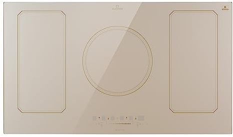 Klarstein Electric Cooker, Hot Plate for Cooking, 5 Ring Electric Hob Grill Plate Warmer, 7200w x5 Table Top Induction Hob w/Smart Touch Control, Digital Display, & Timing Function - 240v