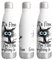 Vixar Its Fine I'm Fine Everything is fine Cat Joke Bottle double Wall insulated Stainless steel sport Drinks 500ml WHITE Gift ideal for school work office Oudoor sports keeps Hot and Cold Drinks