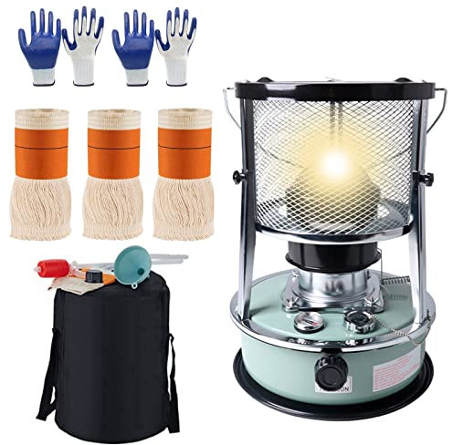 BeiLiHe 2600 W Kerosinofen für den Innenbereich 4,5 L, 2 in 1 tragbare Petroleum-Heizung, Heizung ohne Strom im Innenbereich, Campingkocher, für Eisfischen, Wandern, Jagd, Überleben, Notstromausfall