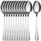 Teaspoon Dessert Spoon,Stainless Steel Cutlery Cake Spoons Set,Pack of 12