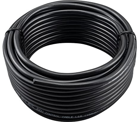 URCIANOW Cavo Elettrico Bipolare Cavo 2x0,75mm² 18 AWG Filo Elettrico10 M UL2464 18AWG 2 Conduttori Filo Elettrico Cavo in PVC a trefoli Filo di rame stagnato per Elettrodomestici