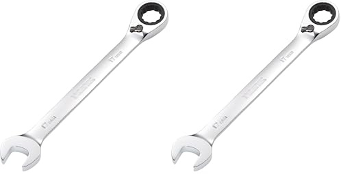 Draper 52005 Hi-Torq Metric Reversible Ratcheting Combination Spanner, 17mm (Pack of 2)
