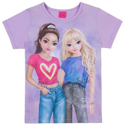 Top Model Mädchen T-Shirt mit Fergie und Louise 75003 violett, Größe 164, 16 Jahre