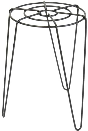 WAGNER Pflanzenständer - HAIRPIN STYLE - Ø 26/40 x 40 cm, für Außenbereich + Innenbereich, Blumenständer aus pulverbeschichtetem Stahldraht, Tragkraft 40 kg - 25054001