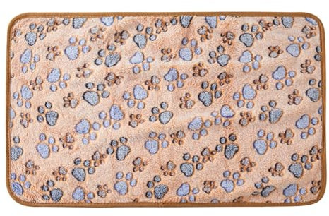 Poo4kark Welpendecken, Katzen- Hundedecken, superweiche, warme Schlafmatte, grauer Stern, süße Druckdecke, Fleece-Haustierdecke, Flanell-Überwurf für kleine Hunde, Welpen, Hunde, Shop (B, One Size)