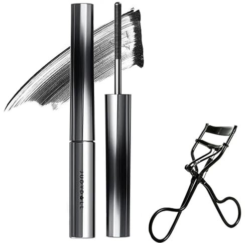 Olivia Blaire Iron Wand Mascara, Wimperntusche mit Metallstab, 3D-Wimpernzange, nicht klumpend, wasserfest, flockensicher, lang anhaltend (Schwarz)