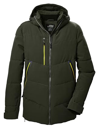 killtec Herren Steppjacke/Funktionsjacke in Daunenoptik mit Kapuze KOW 1 MN QLTD JCKT, dark moss, 3XL, 41837-000