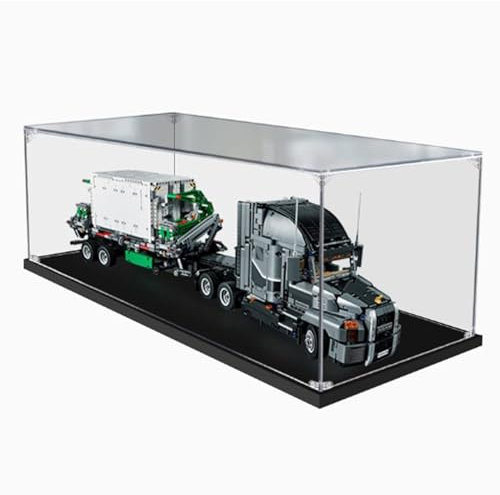 CHIFENMS Acryl-Vitrine kompatibel mit Lego 42078 Schwerlastwagen, staubdichte Schaukasten (nur Gehäuse) (Lego-Sets sind nicht im Lieferumfang enthalten) (3 mm)