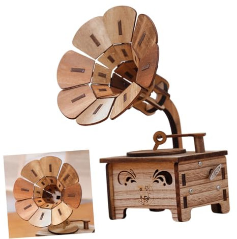 GOOHOCHY Spieluhr-ornamente Aus Holz Kreative Spieluhren Für Erwachsene Handgefertigte Spieldose Mit Romantischen Melodien Als Dekoration