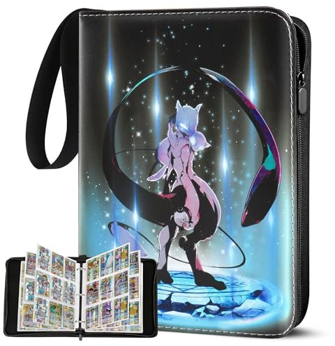 Sammelalbum für Pokemon Karen, 50 Seiten 900 Taschen Sammelkarten Album,Tragbar Wasserdicht PU Karten Halter,Sammelkartenalben Es ist das Geschenk für Kinder cm9