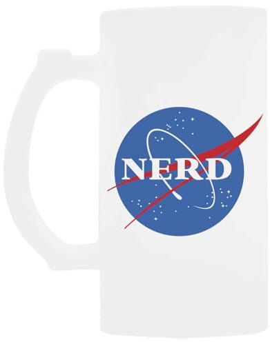 Udaytee Nerd Nasa Geek Space Biertrinkbecher Aus Glas Mit Henkel