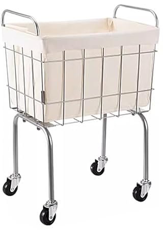 38L Panier Linge Sale avec Roues À 360, Carré Étroit Chariot a Roulette, Pieds de 30cm de Haut pour Un Usage Domestique (capacité de Charge de 10kg)