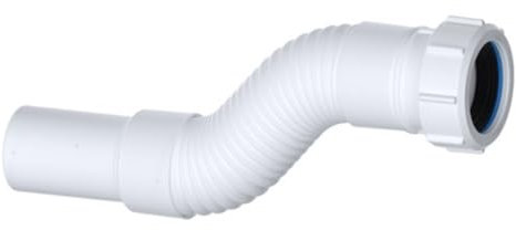 PlumbEZ Raccord de vidange compact et flexible de 32 mm de compression x tuyau de douche avec anneau antidérapant