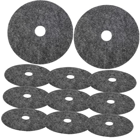 BESPORTBLE 20 Stück Vlies Gartenvlies Bodendecker Rund 22cm Ruderalbarriere Pads Aus Atmungsaktivem Vliesstoff Feuchtigkeitsregulierend Für Pflanzentöpfe Und Gartenschutz