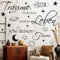 HPNIUB Träume nicht dein Leben, sondern lebe deinen Traum Zitat Wandaufkleber Wandtattoo Wohnzimmer Modern Wand Tattoo Selbst Klebend Wandtattoo Sprüche Wandsticker Schlafzimmer