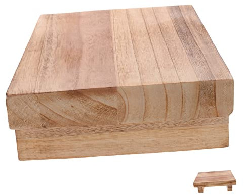 Alipis Repose-Pieds en Bois pour Personnes Âgées Repose-Pieds sous Le Bureau Tabouret sans Marchepied Texture Bois Naturel Mobilier De Maison