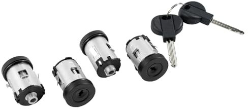 Dixhills Lot de 4 serrures de porte cylindriques et 2 clés de rechange pour 806 Expert Dispatch Synergie Xantia Numéro de pièce 4162.C9 9170.AY 4162.L0 9467058980 4162.PA 9926.Q7