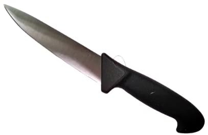 METRO Professional Kitchen Knife, 15cm Stainless Steel Blade, Anti-Slip Handle, Black
