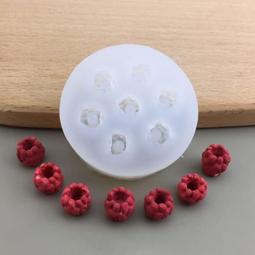 Moules blancs en silicone pour décoration de cupcakes, moules à glaçons, framboises, glaçons, fondants, outils de cuisson, moules à chocolat, moules à pâtisserie et moules de pâtisserie, fournitures