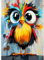 QENSPE Diamond Painting Bunter, Vogel Abstrakt Diamonds Art Set Erwachsene, 5D Diamant Malerei DIY Diamants Kunst Handwerk für Haus Zimmer Wand Dekor 30x40cm