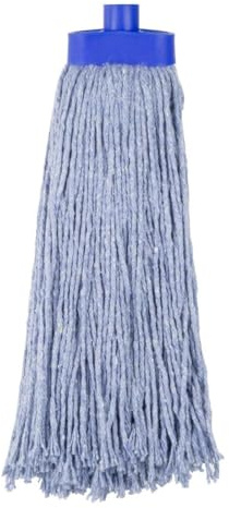 Jantex Kentucky Polyester Mop Head Blue, 450g | Colour-coded zoning prevents cross-contamination in busy commercial spaces, ensuring hygienic and efficient floor cleaning.