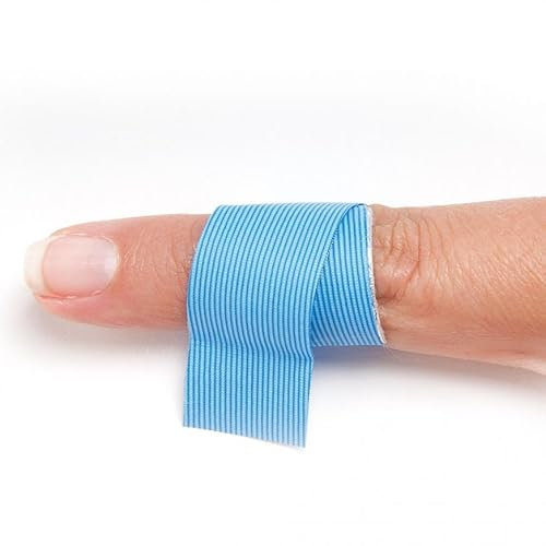 HYGIENICAL by Sevim Detektierbarer Fingerverband, Wasserfest, Blau, 2 x 100 Stück, 12 cm x 2 cm