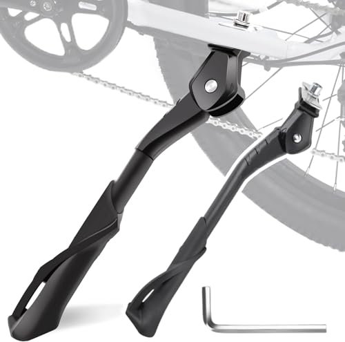 JKGBUK Fahrradständer für Cannondale Moterra Neo Moterra SL Optimo Prophet Quick Quick CX, Aluminiumlegierung Einstellbarer Seitenständer Fahrrad Stützbeine Seitenständer mit Rutschfestem Gummifuß