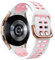 Quirxio Banda in silicone per Samsung Watch 4 5 6 44mm 40mm Classic 47mm 46mm 43mm 42mm Sport Bracciale per Galaxy Watch 5 Pro 45mm cinghia(White pink)