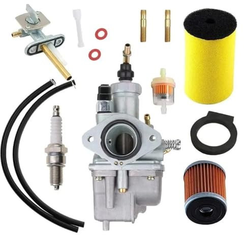 Carburatore Moto Per Timberwolf Per YFB250 Per YFB 250 1992-2000 Carburatore 14451-00-00 Filtro Aria HF143 Filtro Olio Carburante Rubinetto Benzina Carburatore