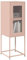 Woonisher Credenza Rosa 36x39x107 cm in Acciaio Laminato a Freddomobiletto mobili H6mobiletto soggiorno