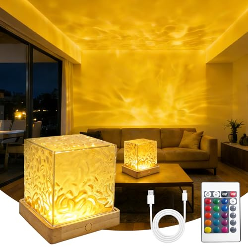 Lampada Aurora Boreale,16 Colori Led Proiettore Stelle Soffitto, Boreale Proiettori, Stelle e Luna Girare Proiettore Lampada, Luce Notturna Bambini per Cameretta Da Letto e L'arredamento Feste