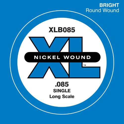 D'Addario XLB085 Einzelsaite (Größe: XL) Nickel Wound 085 Long Scale