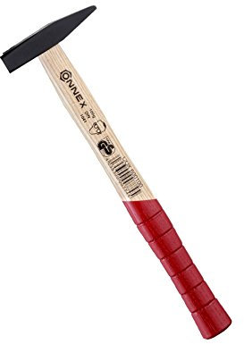 Connex Schlosserhammer 200 g, Holzstiel / Stielschutz / Hammer / Ingenieurhammer / Stahlhammer / Werkzeug / COX600200