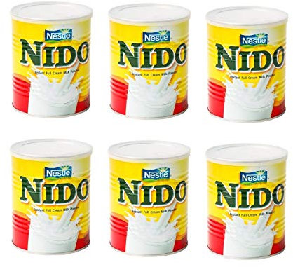 6er Pack, Nido Instant Vollmilchpulver, Instant Full Cream Powder, Nestle 6 x 400g, 2,4kg