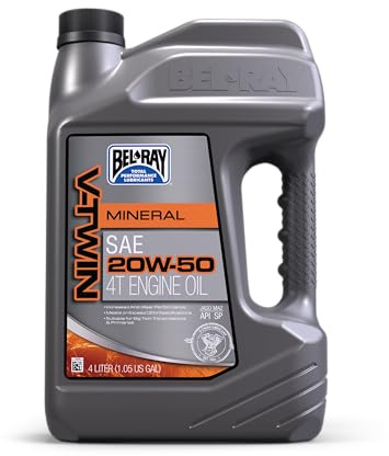 Bel-Ray V-Twin SAE 20W-50 Mineral Engine Oil | 4 Liter | SKU: 96905-BT4
