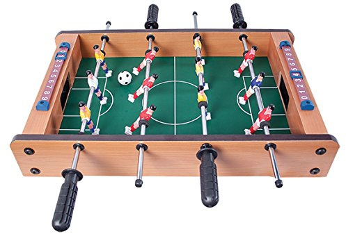Global Gizmos 80380 Table Top Foosball Set | Mini Football Game | 6-A-Side | Lightweight & Portable | 51cm x 31cm