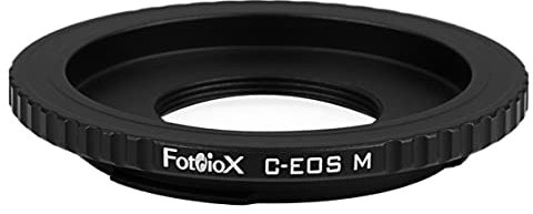 Fotodiox Lens Mount Adapter, for C-mount lens (Movie Lens, CCTV Lens trinocular microscope phototubes) to Canon EOS M Mirrorless Cameras