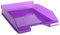 Exacompta 113219D Premium Briefablage Combo Midi DIN A4. Idealer Briefkorb für Ihre Organisation. Robuster und stapelbarer Ablagekorb Violett transluzent Glossy