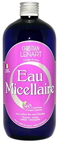 Lenart - Eau micellaire aux vertus des eaux Florales. - Le Flacon de 500ml - (pour la quantité Plus Que 1 Nous Vous remboursons Le Port supplémentaire)