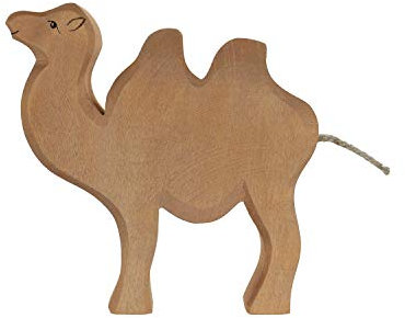 Holzspielwaren Ackermann Kamel aus Holz – Zoo Holzspielzeug, aus Schwäbischer Handarbeit (100% ökologisch)
