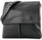 modamoda de - ital Umhänge-/Schultertasche Nappaleder T63, Schwarz, siehe Beschreibung