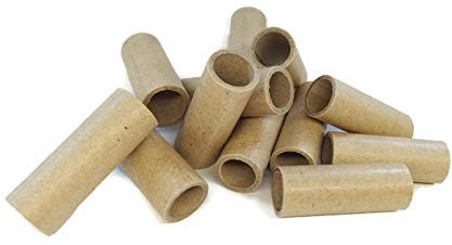 13,2 x 16,4 x 45,0mm Papphülse, parallel gewickelt, außen glatt, paper tube, cardboard tube, Insektenhotel, Nisthilfe (25)