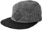 Blackskies® Bliss Vol. II 5-Panel Cap | Damen Herren Baseball Camp Mütze Kappe Surfer Skater Snapback Strapback Schwarz Kunst-Wildleder