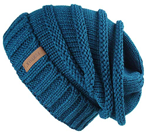 FURTALK Strickmütze Damen Slouch Beanie Mütze Street Style Grobstrick Wintermützen Klassische Weiche Beanie Winter