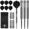 KOTO - Zoom Black Electro 90% Darts 21 G, Schwarz, Dart-Set inkl. 3 Barrels,Flights + Shafts & Dartwallet, Fester Ringgrip