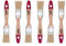 HARDY WORKING TOOLS Flachpinsel-Set 6-teilig, 6 Stück – 25 mm Breite, Malerpinsel Set mit Holzgriff, Lackpinsel Serie *36*, 6PCS, Pinselset A0200-360610